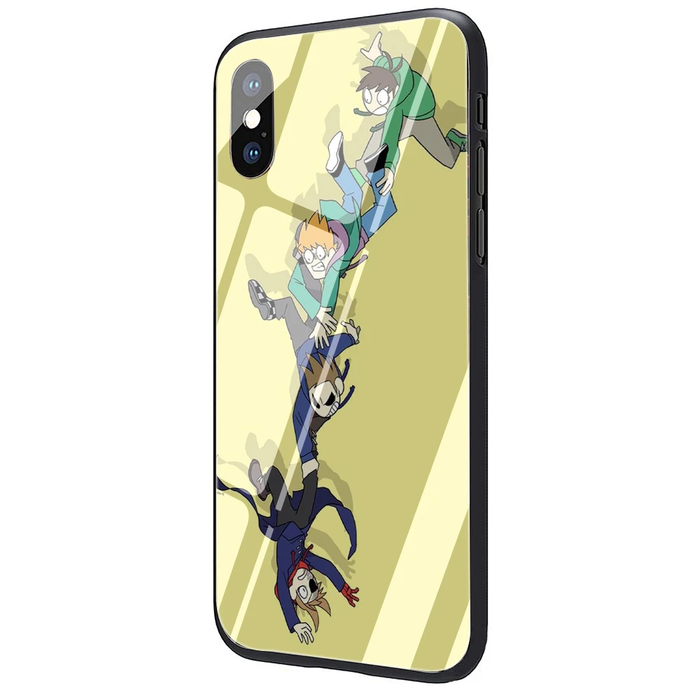 EWAU Eddsworld закаленное стекло чехол для телефона чехол для iPhone 5 5S SE 6 6s 7 8 Plus X XR XS 11 Pro Max - Цвет: G1