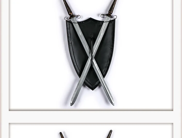 Medieval Roman iron shield wall hanging sword decoration bar ktv Internet bar wall pendant shooting props