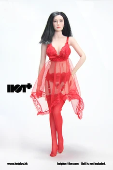 

HotPlus 1/6 Scale Action Figure Lace Stockings Nightdress Underwear Set suitable for Female Doll In stock