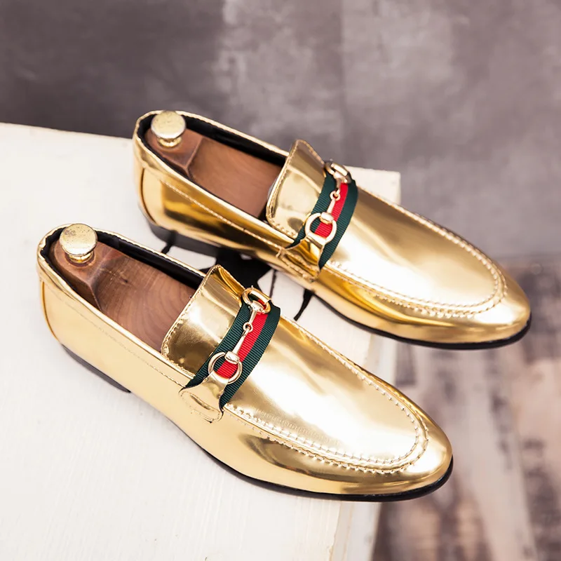 

Fashion England Large Size MEN'S SHOES 2019 New Style Hot Selling Bright Surface Casual Leather Shoes Trend Leather Shoes Men's