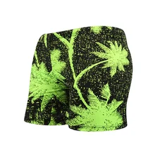 Мужские дышащие пляжные плавки, Короткие трусы с принтом, одежда для плавания, эластичные плавки, быстросохнущие Летние плавки для серфинга, шорты-боксеры