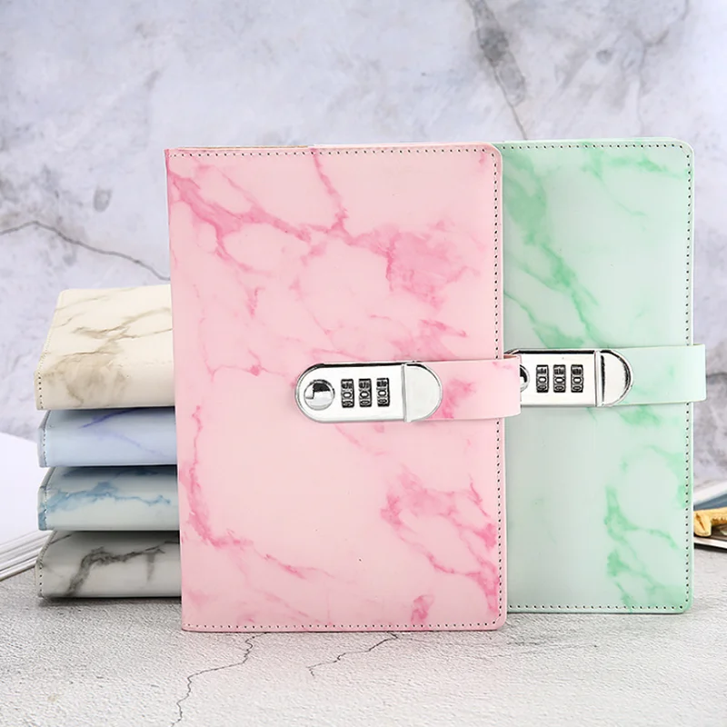 New A5 Retro password this creative student diary with lock notebook stationery leather thicken 100Pages code book Office School New A5 Retro password this creative student diary with lock notebook stationery leather thicken 100Pages code book Office School