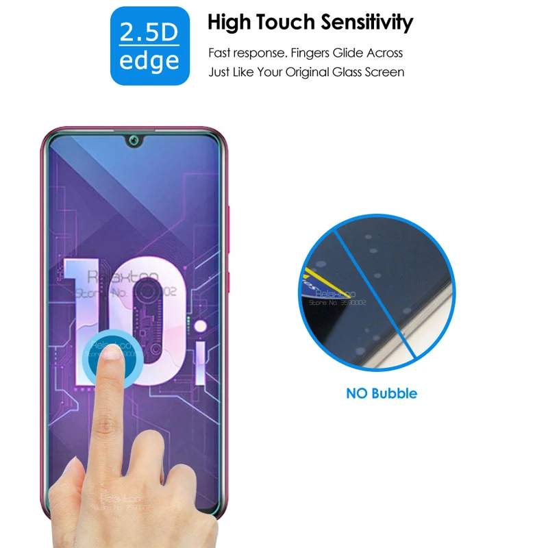 On Honor 10i Glass 3pcs Protective Glass for Huawei Honor 10 Lite Honor10 Light Xonor Honer 10 i Honor10i Screen Protector Cover screen protector glass screen protector phone protective glass