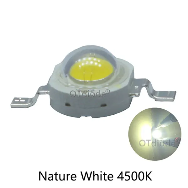 Nature White 4500K Full Watt 3W High Power LED Epistar Chip 260-280LM Cold Nature Warm White 3000K 4500K 6500K Light Source For Spotlight Blub - Испускаемый цвет: Nature White 4500K