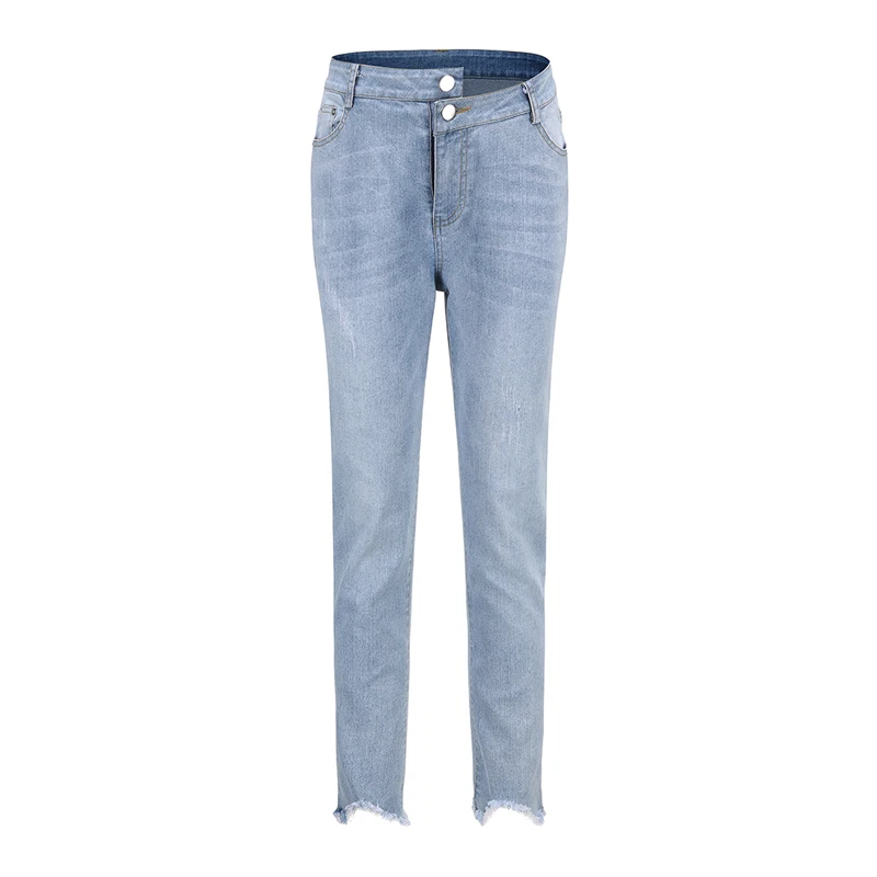 Fashion Womens Loose Fit Jeans Vintage Washed Thin Denim Wide Leg Pants Summer Female Jean Trousers For Women Distressed Pants