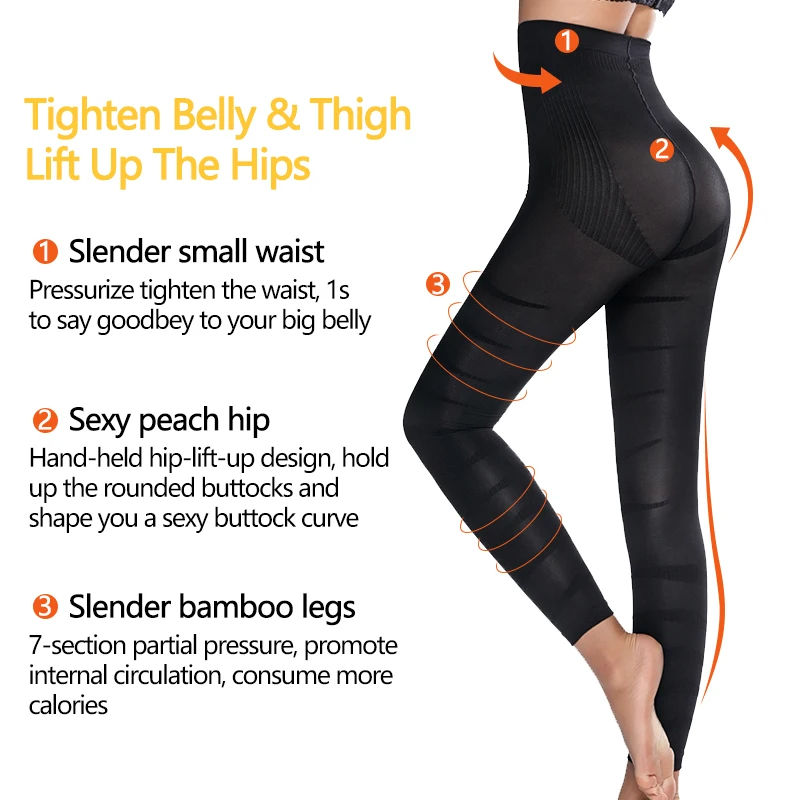 best body shaper Women High Waist Leggings Tummy Control Shaper Compression Tight Pants Leg Shaping Legins Thigh Anti Cellulite Slimming Panties shapewear for women