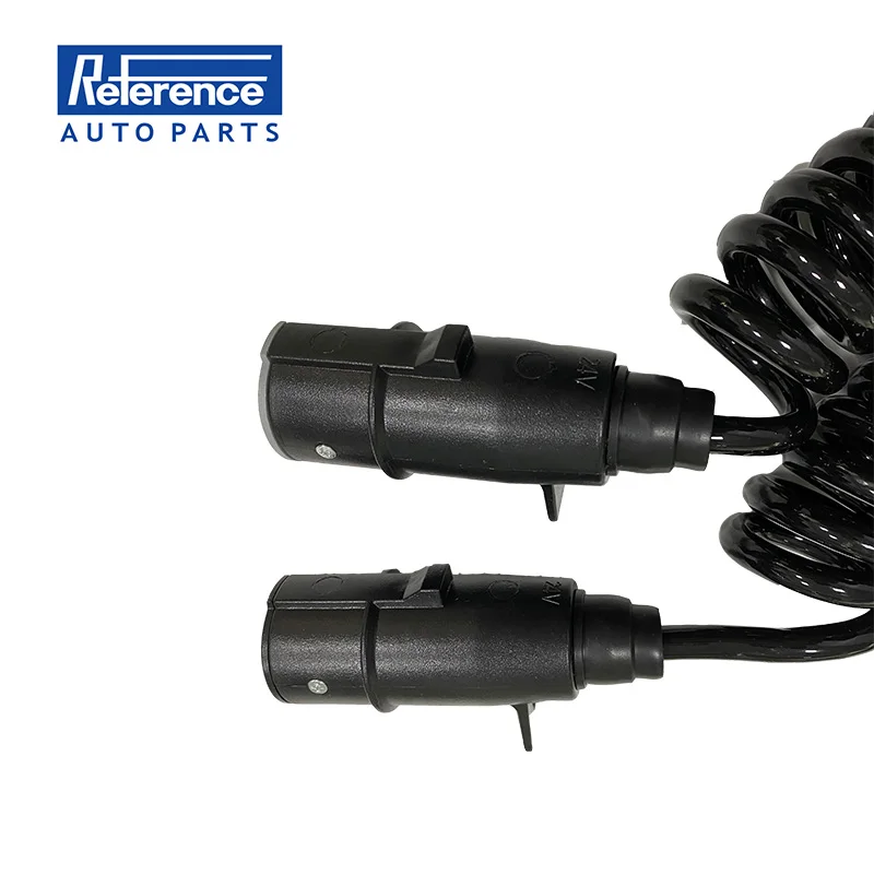Truck Spare Parts Electrical Coil Replaces 15-7-7 Pin Trailer Plug Wiring Spring Cable Connector 21971559 With Spring Cable