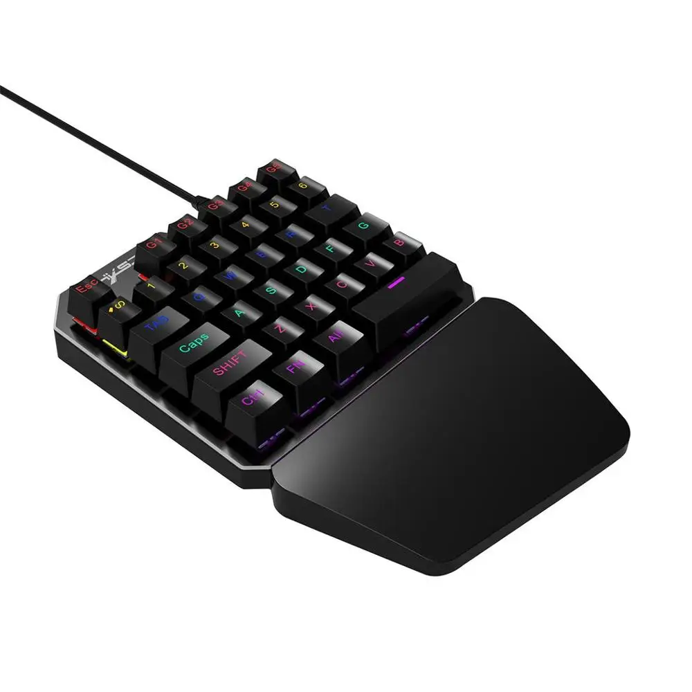 

Professional Single Handed Game Mechanical keyboard Mini One Hand Ergonomic Gaming Keypad For Mobile Tablet Laptop PUBG Game