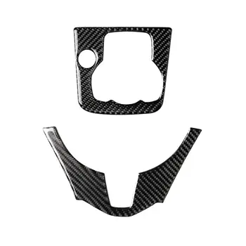 

For Mazda 3 Axela 2013-2016 Carbon Fiber Internal Shifting Panel Frame Interior Steering Wheel Carbon Inner Gear Shift Panel
