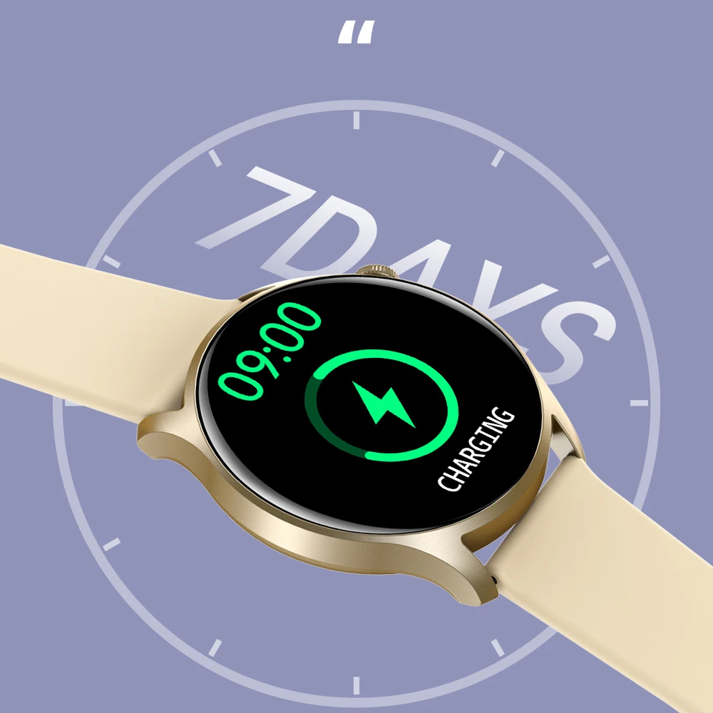 SENBONO 2022 nuevo reloj inteligente redondo completamente táctil para mujer,  reloj inteligente deportivo con Bluetooth para hombre y mujer, para IOS,  Xiaomi y Android