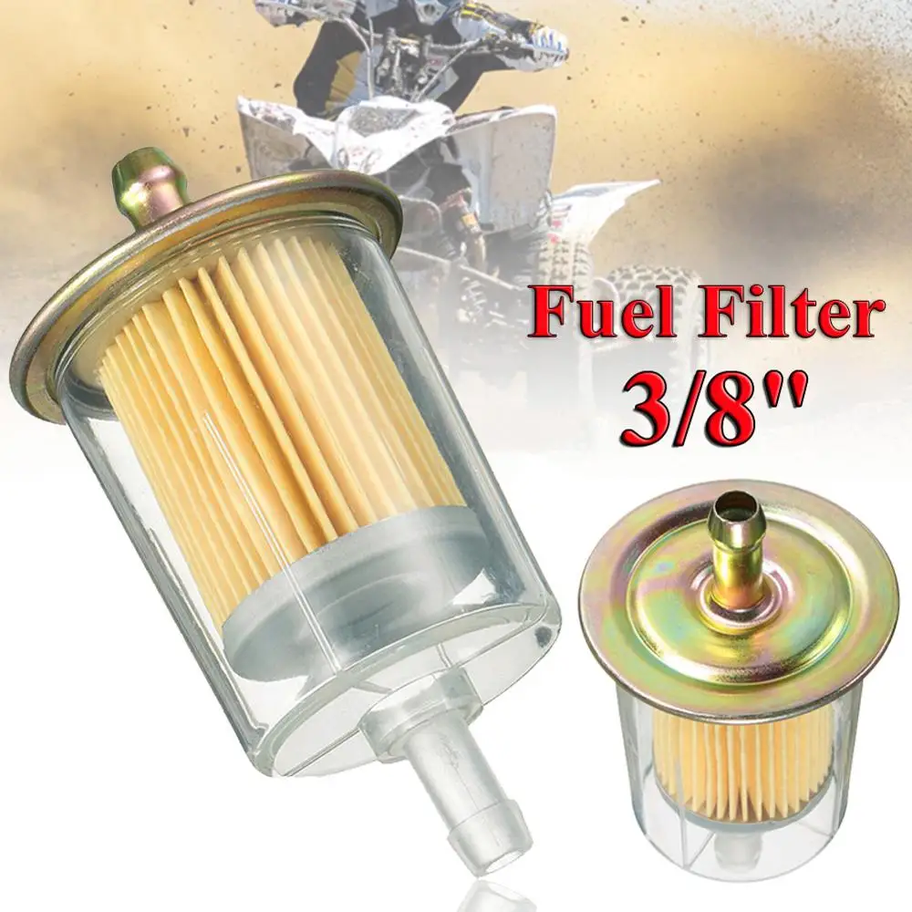 

1pc 3/8" Fuel Filters Universal Motorcycle Small Engine Inline Gas Fuel Line Gas Filter Motorcycle Motorbike Motor Oil Filters