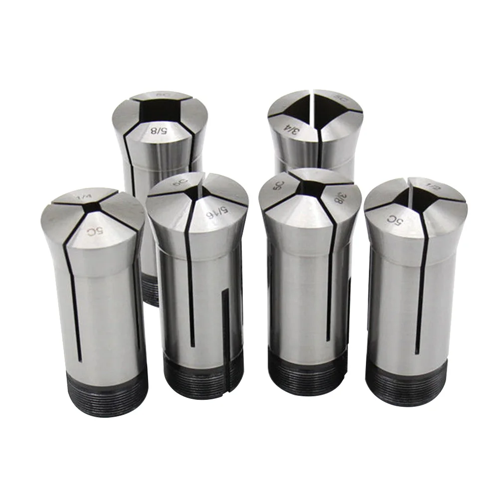 

6pcs 5C CNC Milling Accessories Hard Professional Square Collet Spring Steel High Accuracy Chuck Fixing Portable Lathe Tool