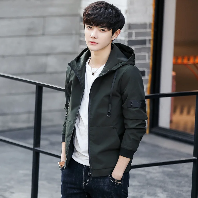 

2019 Spring New Style Men Jacket Teenager Korean-style Trend Handsome Versatile Slim Fit Fashion MEN'S Coat Fashion