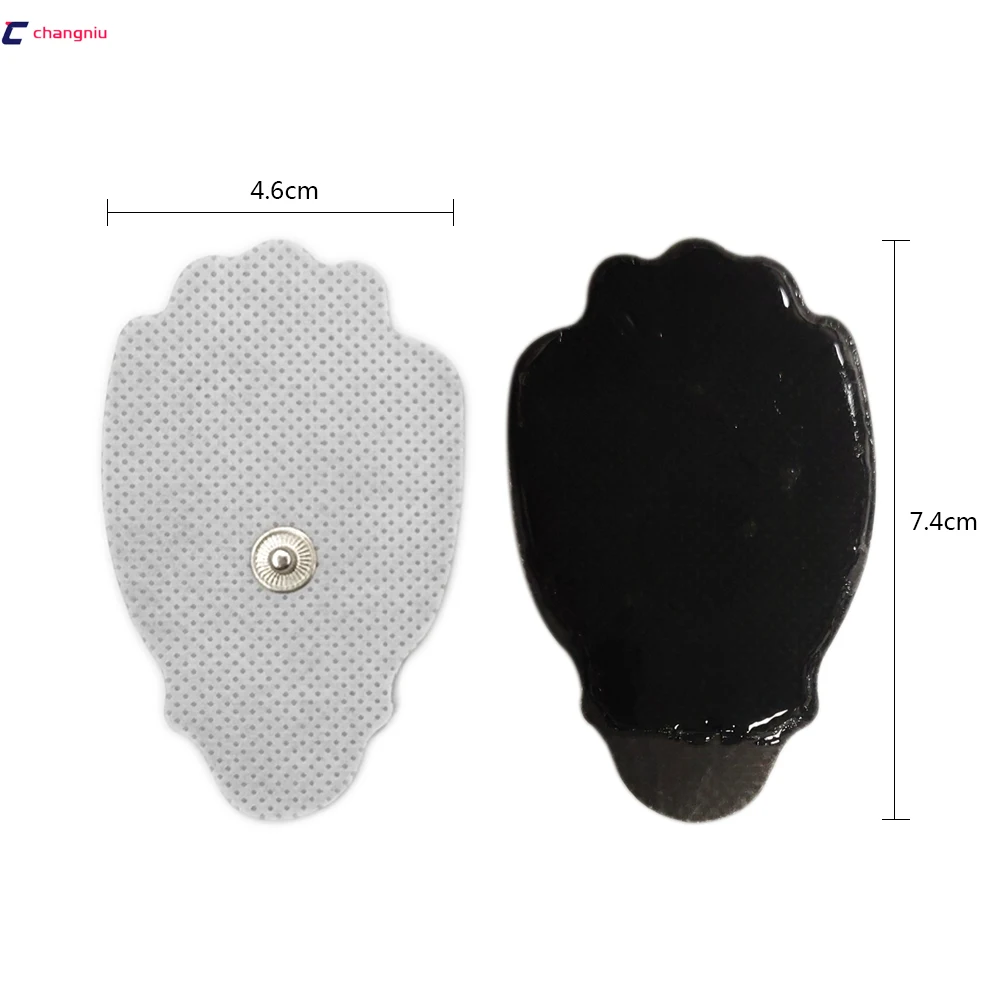 DHLFreeshipping 4000 шт./партия(2000 пар) 7,5*4,8 см Нетканые ручные электродные подушки для цифровой терапевтический массажер