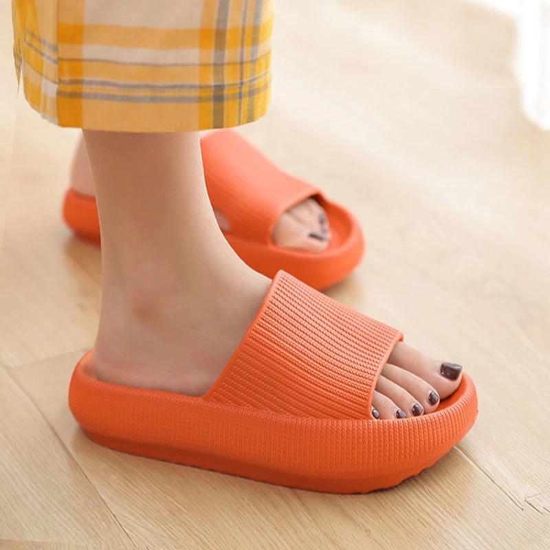 Zapatillas de plataforma gruesa para mujer, chanclas de baño suaves de EVA, para amantes hogar, zapatos de verano, SH426|Zapatillas| - AliExpress