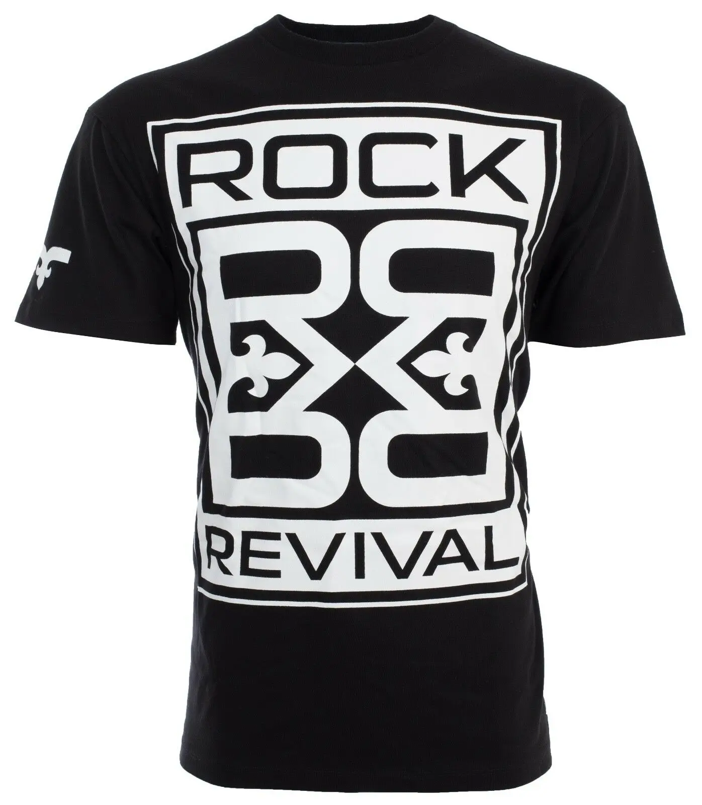 ROCK REVIVAL Мужская футболка FARROW Premium Fit черные белые джинсы $44 NWT| |
