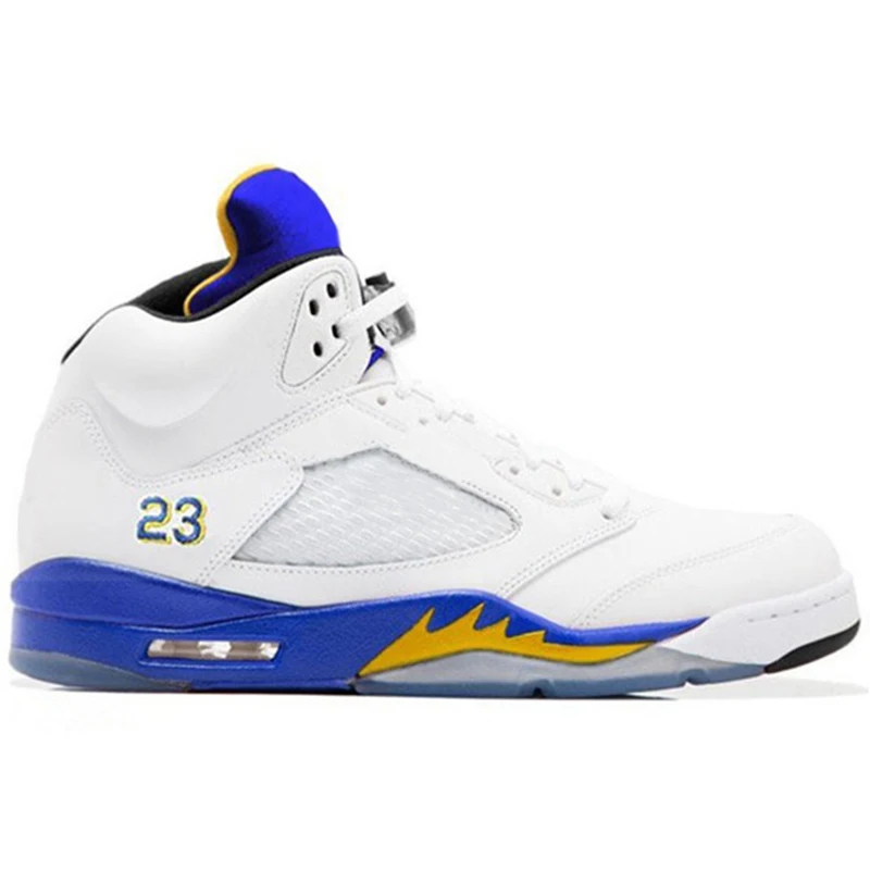 Трофейная комната 5S Ледяной Синий Мужские баскетбольные кроссовки 5 Laney Bred красные замшевые белые Ce мужские Т-образные металлические черные дизайнерские спортивные кроссовки - Цвет: XZF090BL