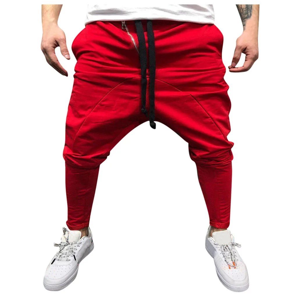 C Брюки мужские повседневные штаны спортивные штаны хип-хоп pantalon homme тактические Модные Повседневные Удобные мужские на шнуровке новые штаны Z4 - Цвет: C