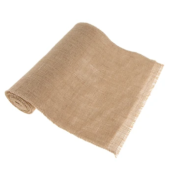 

3.5mx28cm Rustic Wedding Hessian Table Runner Linen Roll Fabric Burlap Jute