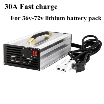 

Intelligent 30A Fast Charger for 24V 36V 48V 60V 72V 40Ah-300Ah Lithium Ion Lifepo4 Battery Pack RV Fishing Boat Sightseeing Car