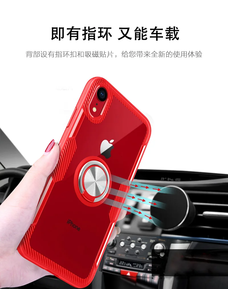 Подходит для Apple IPhone XR 6SP кольцо-пряжка для мобильного телефона чехол IPhone7/8 Plus прозрачный Поддержка XAX чехол для телефона