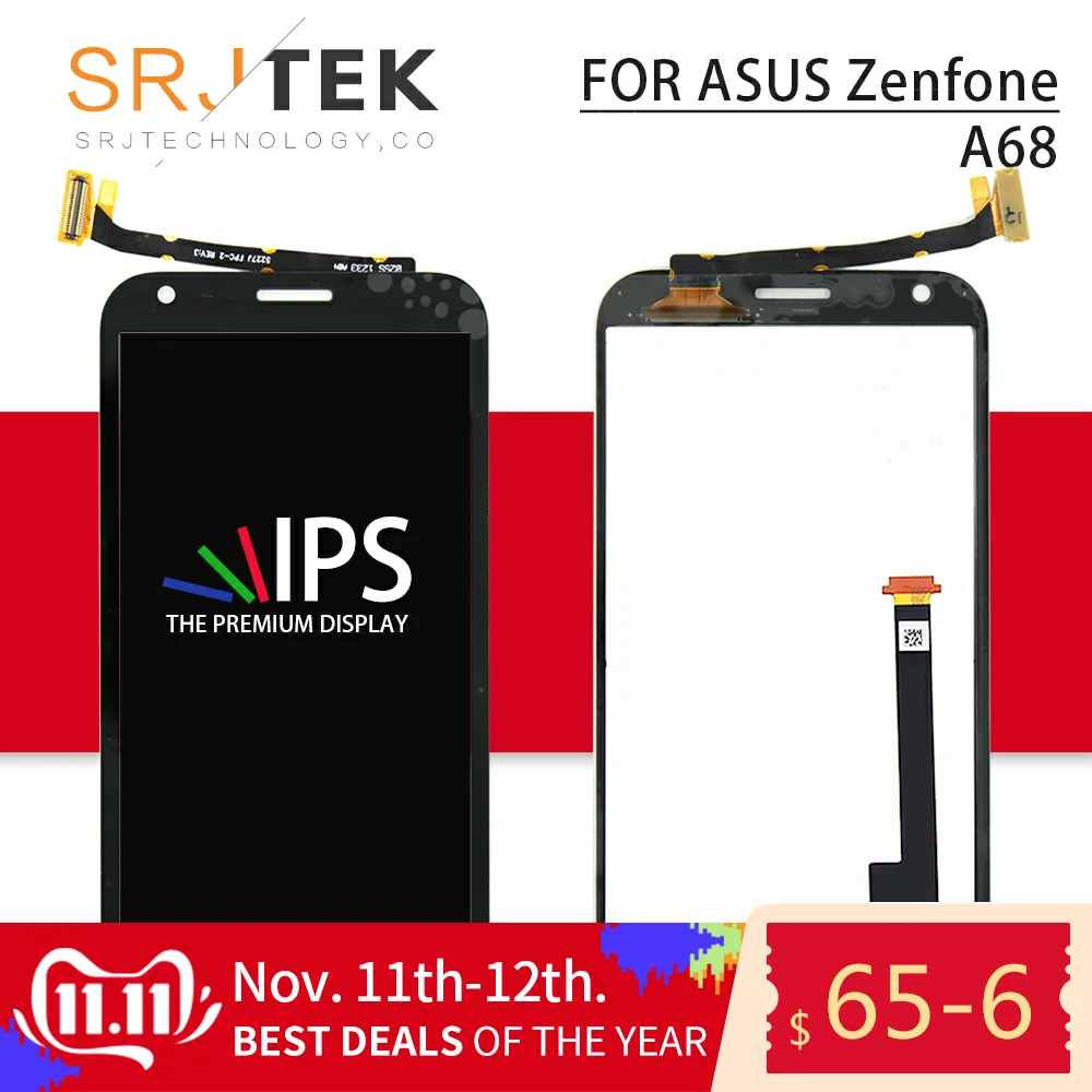 

For ASUS PadFone 2 A68 LCD Display Touch Screen Digitizer Sensor Parts Assembly Replacement 4.7" For ASUS PadFone2 A68 Screen