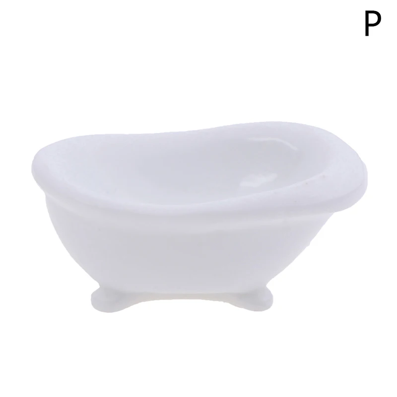 As pictures 1:12 Кукольный домик миниатюрная мебель сцена мини Bathroon Набор Модель игрушки Душ Ванна раковина флеш Туалет ролевые игры кукольные домики - Цвет: As pictures
