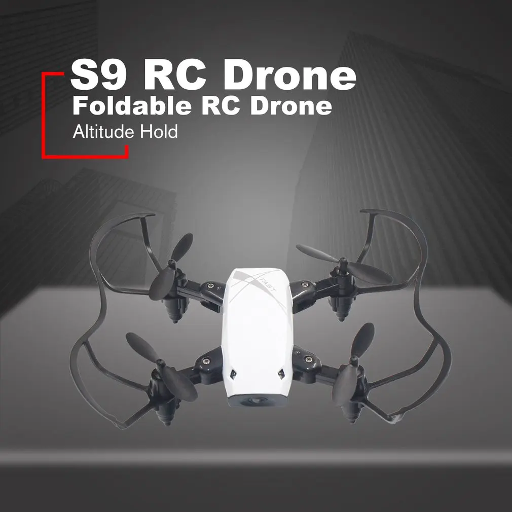 S9 складной мини RC Дрон удержание высоты 3D переворачивает Безголовый режим один ключ возврат RC вертолет самолет