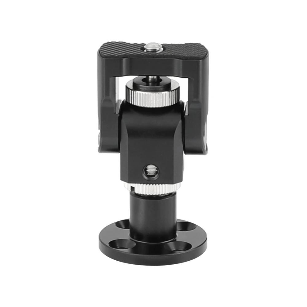 

HDRIG Aluminum Alloy Camera Monitor Support Holder With 1/4"-20 Thumbscrew Mount Circular Wall Mount Base Camera Accessories
