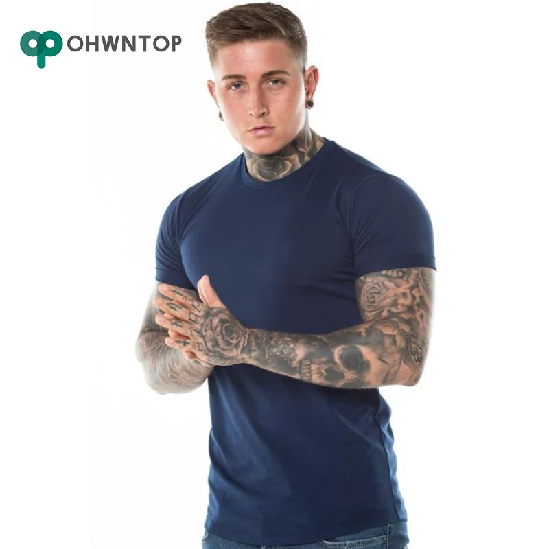 Men's T-Shirts Short Sleeve Tshirts Summer Hip Hop Casual Cotton Tops Streetwear Brand Clothing Fashion Breathable | Мужская одежда