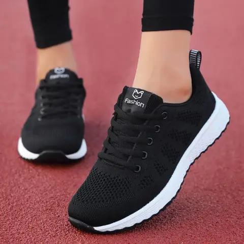 loafer women sneakers 2022 fashion breathable lace up flats shoes casual shoes woman sneakers Frauen Turnschuhe
