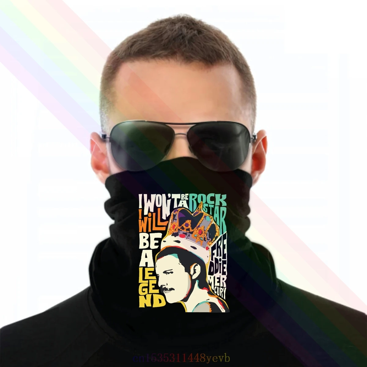 Freddie Mercury I Will Be Not A Rock Star Легенда 2020 повязка на голову шарф Бандана шейный