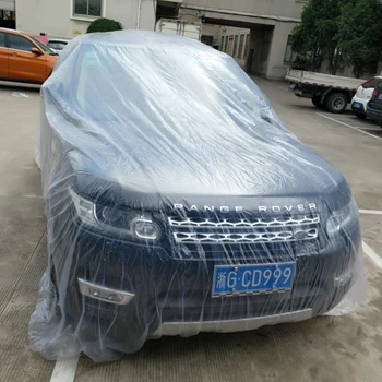 

Disposable car cover Waterproof Car Covers Dustproof Anti Pollution Transparent Auto Cover Car Environment Friendly Material