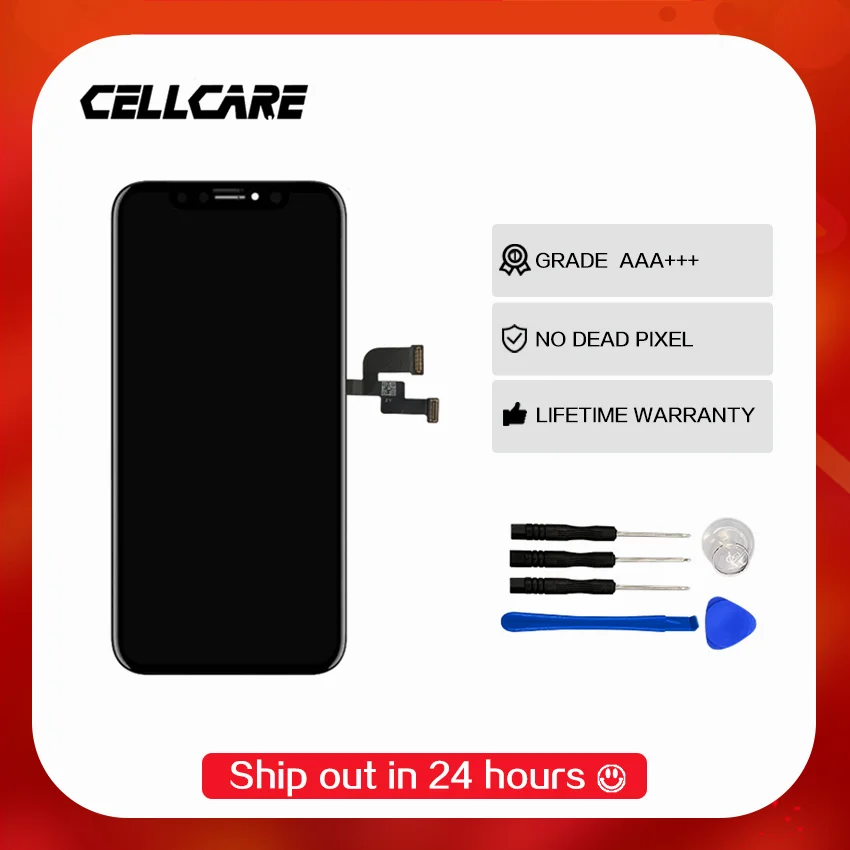 Дисплей для iPhone X XR XS Max OLED сменный ЖК-экран 11 Pro с сенсорным дигитайзером в сборе True