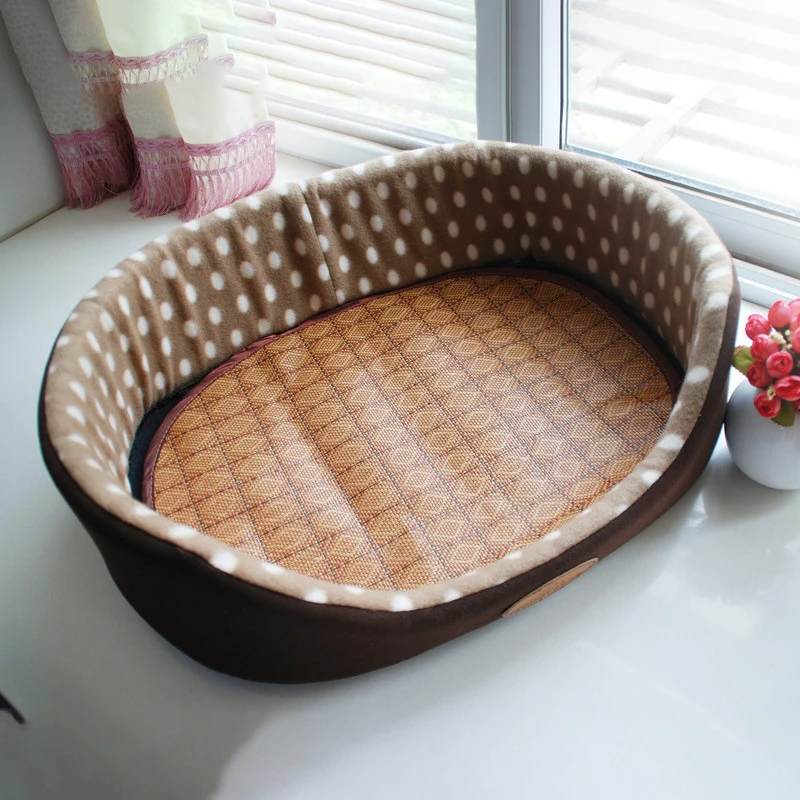 Pet Mat Bed Brown Shell House For Dog Sleeping Sofa Bed Removable Cushion Pet Beds For Dogs Puppy Bed Foldable Mat For Dog House