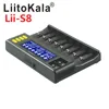 LiitoKala Lii-S8 8 Slots LCD Battery Charger for Li-ion LiFePO4 Ni-MH Ni-Cd 9V 21700 20700 26650 18650 RCR123 18700 ► Photo 2/6