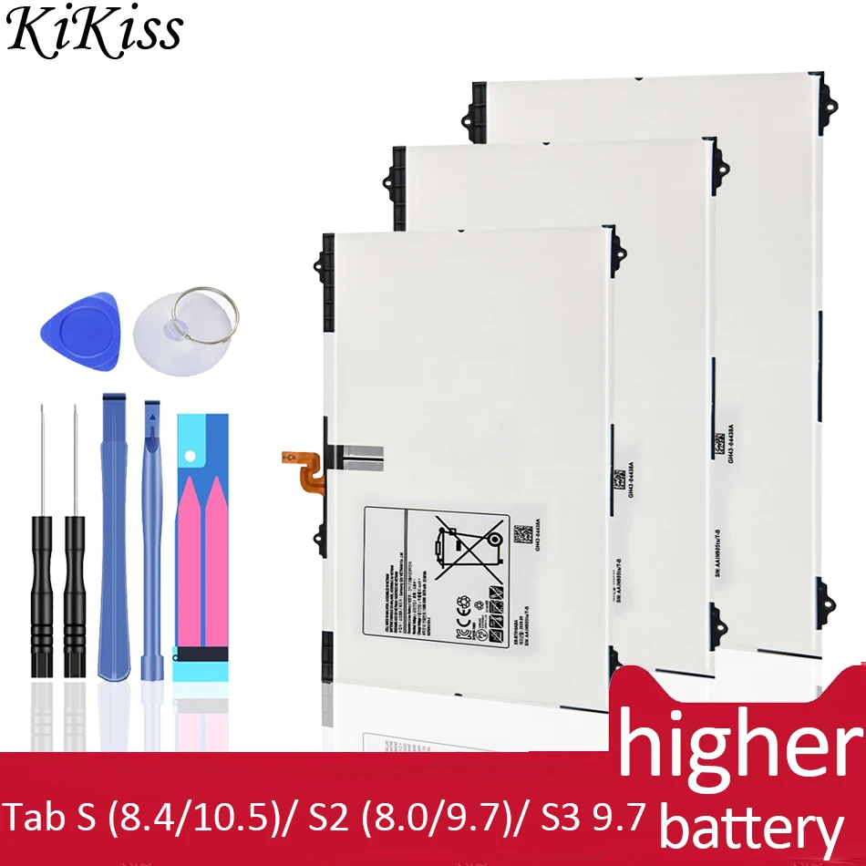 Аккумулятор для планшета Samsung GALAXY Tab S 8 4 10 5/S2 0 9 7/S3 7 SM T700 T705 T800 T710 T715 T810 T815 T820 T825