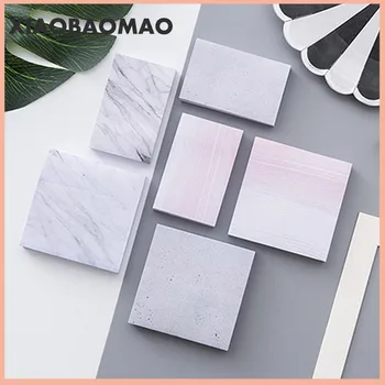 

Creative Marble Color Self Adhesive Memo Pad Stone Style Sticky Notes Post It Bookmark School Office Stationery
