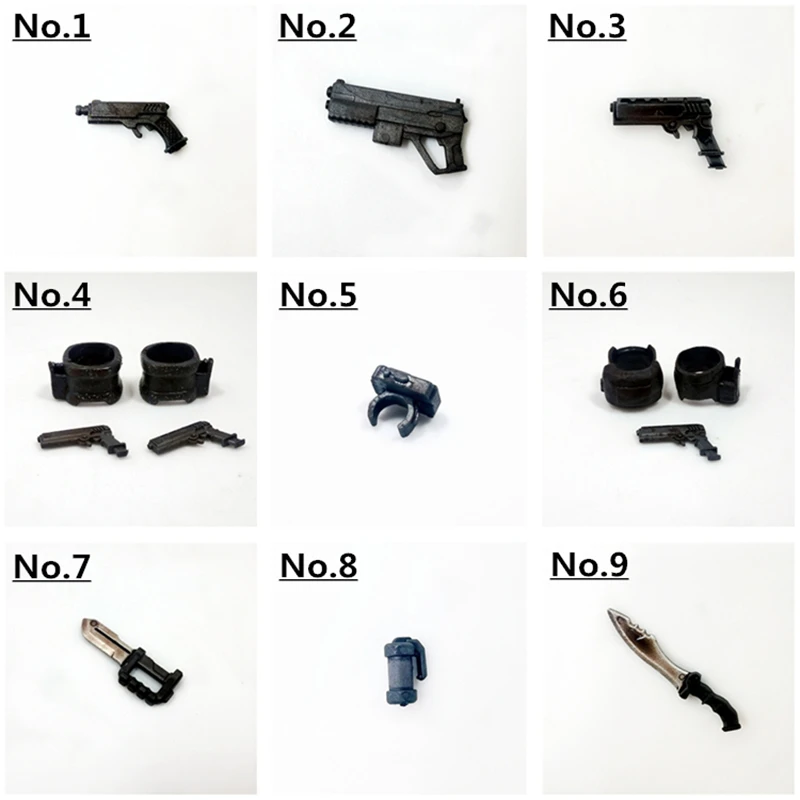 118 Soldier Weapon Accessory Pistol Short bladed Dagger Finished Model