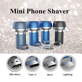 

Mini One Blade Shaver For Men Afeitadora For USB IOS Type C Phone Barba Shaving Machine Barbeador Eletrico Electric Razor
