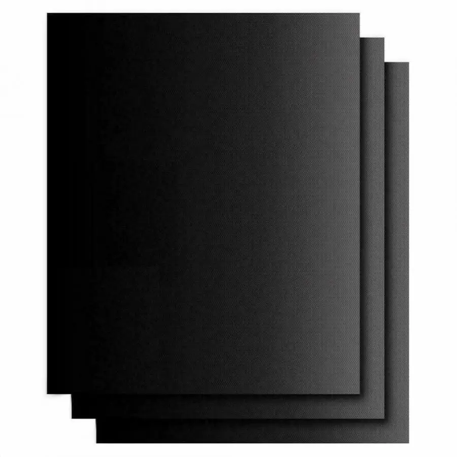 

Easily Cleaned 3Pcs Non-Stick Pad Heat-Resistant Kitchen Chef Grill Mats Outdoor Reusable BBQ Pad Camping Tool