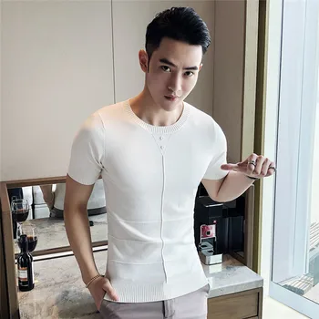 

2017 summer sports T-shirt men's short-sleeved tights fitness running training quick-drying elastic breathable