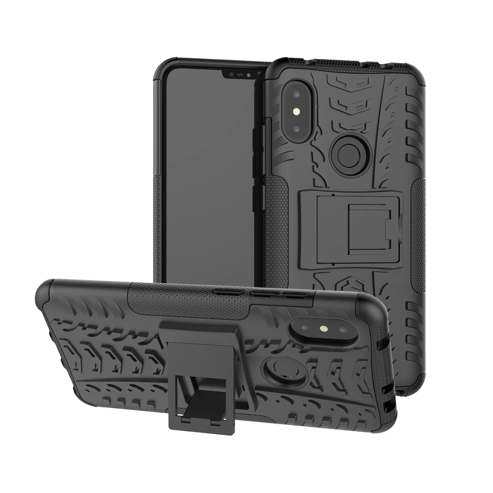 Чехол для Xiaomi Redmi Note 6 Pro 7 противоударный бронированный чехол жесткий резиновый