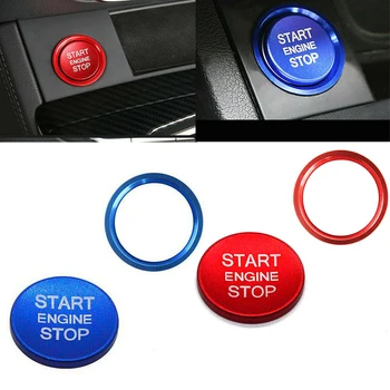 

Car Engine Start Button Ring Decaration Cover Trim Sticker For Audi A4L A5 A6L A7 A8 Q5 Q7 Red/Blue