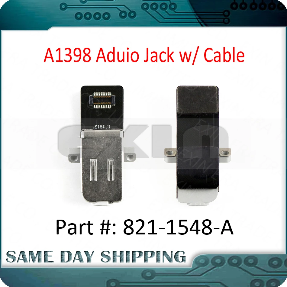 Новый A1398 аудио разъем для наушников с кабелем 821-1548-A MacBook Pro Retina 15 &quotA1398 Mid 2012
