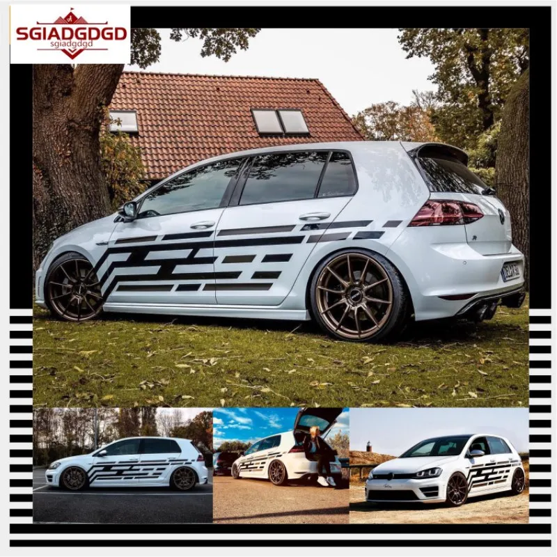 

Car stickers FOR Volkswagen GOLF 6 7 7.5 Sports body decoration modified decals