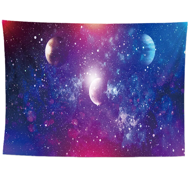 Galaxy психоделический гобелен, Настенное подвесное одеяло, декоративный настенный ковер для гостиной, на заказ