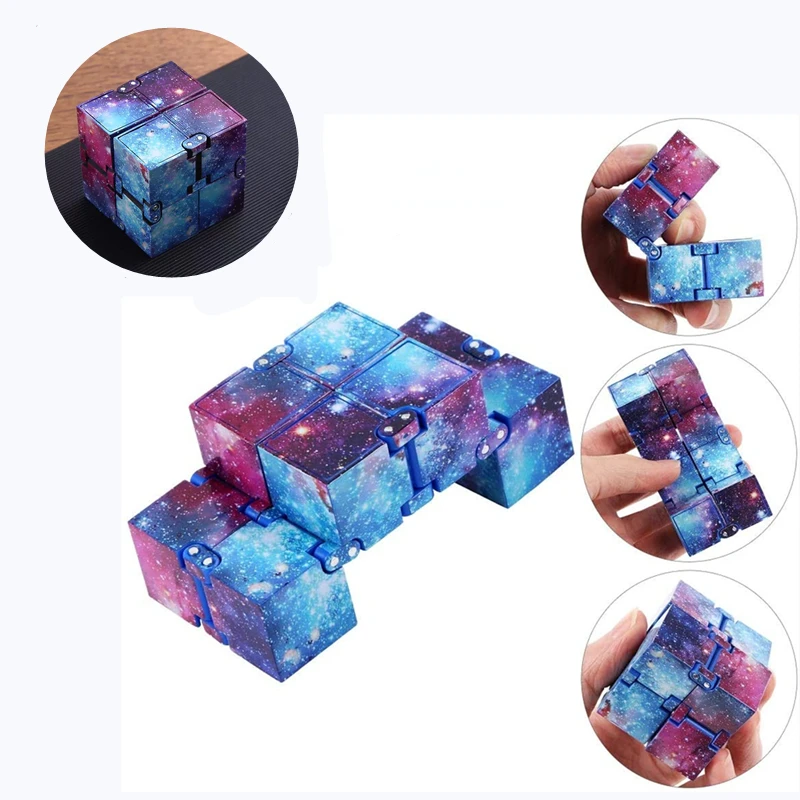 Sensory Infinity Cube Stress Fidget Toys for Autism Anxiety Relief Kids Adult 