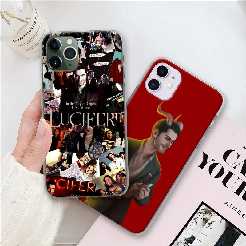 ТВ серия Lucifer телефон оболочка чехол для Apple iPhone X XR XS 11 Pro Max 7 8 6 6s Plus 5 5S жесткий чехол