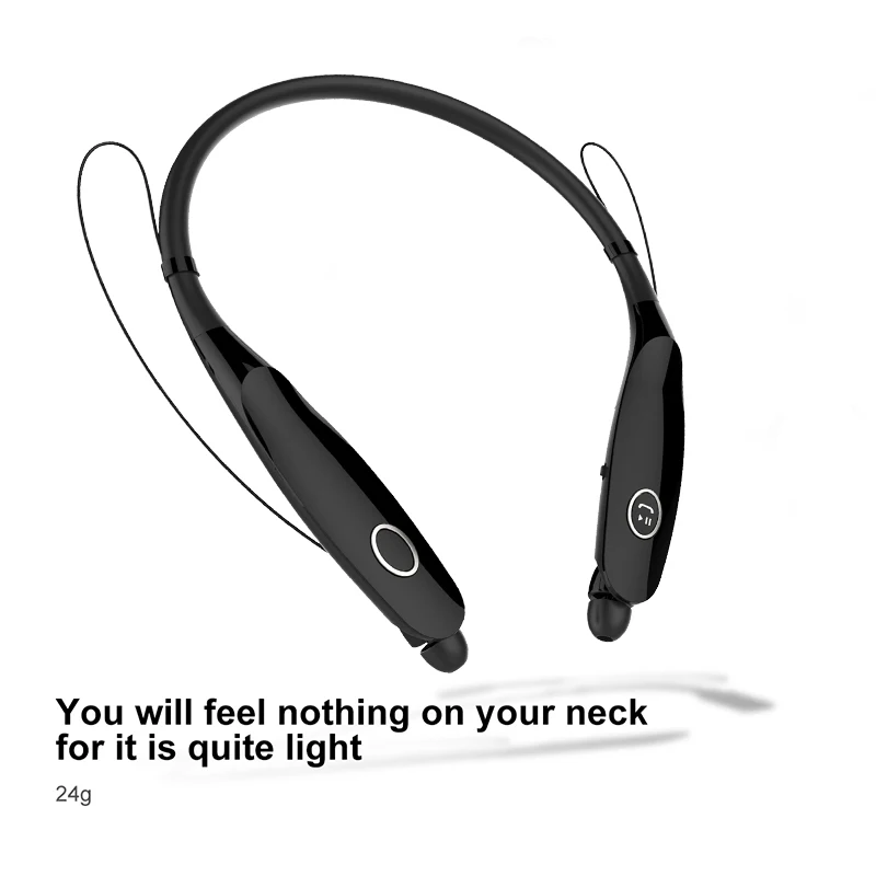Bluetooth наушники 30 Hr играть Встроенный микрофон Беспроводной шейным спортивные